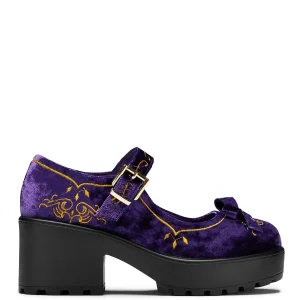 KOI footwear Tira Velvet Mary Janes ‘Royal Manor Edition’ Purple Outlet