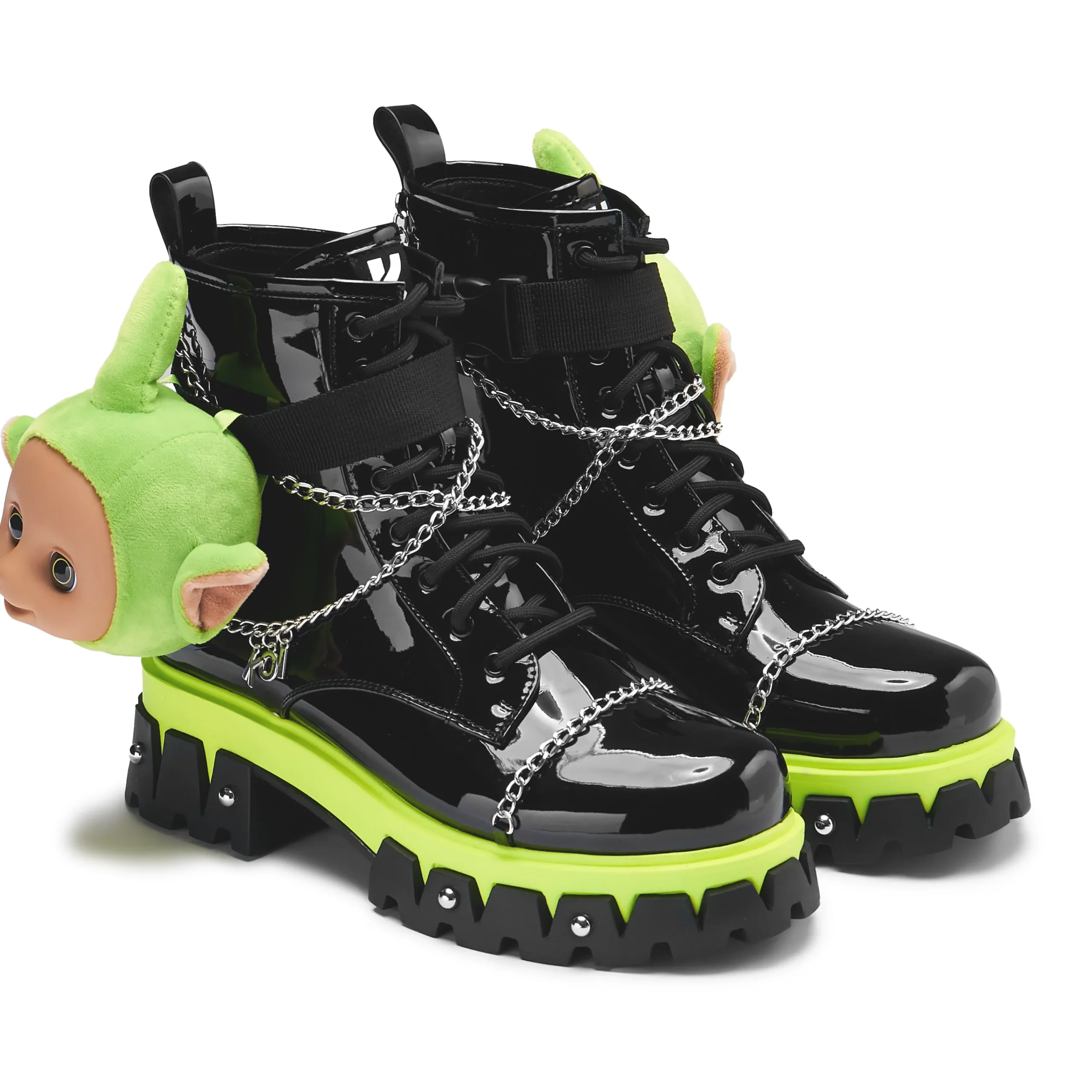 KOI footwear Tubbytronic Dipsy Boots Black Hot
