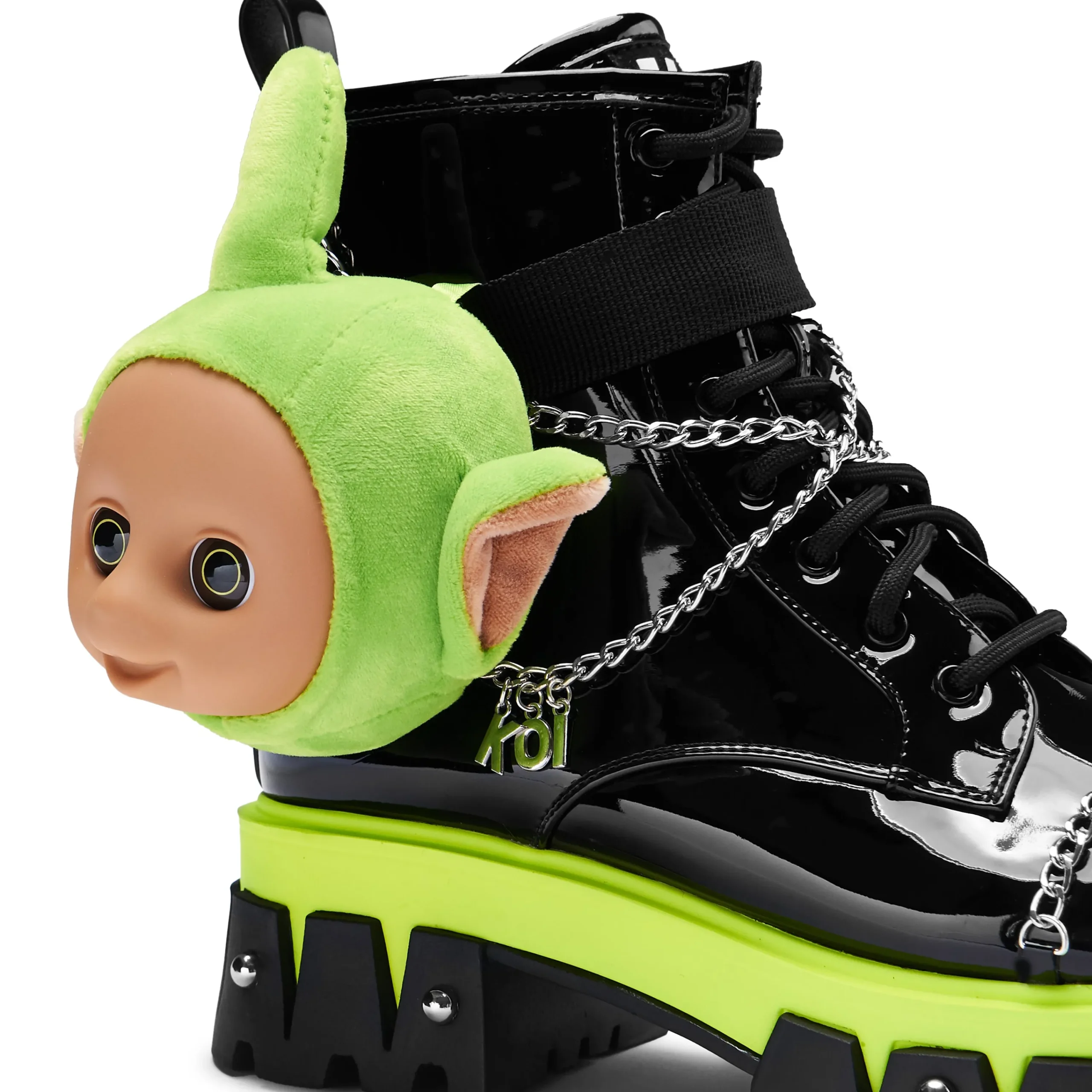 KOI footwear Tubbytronic Dipsy Boots Black Hot