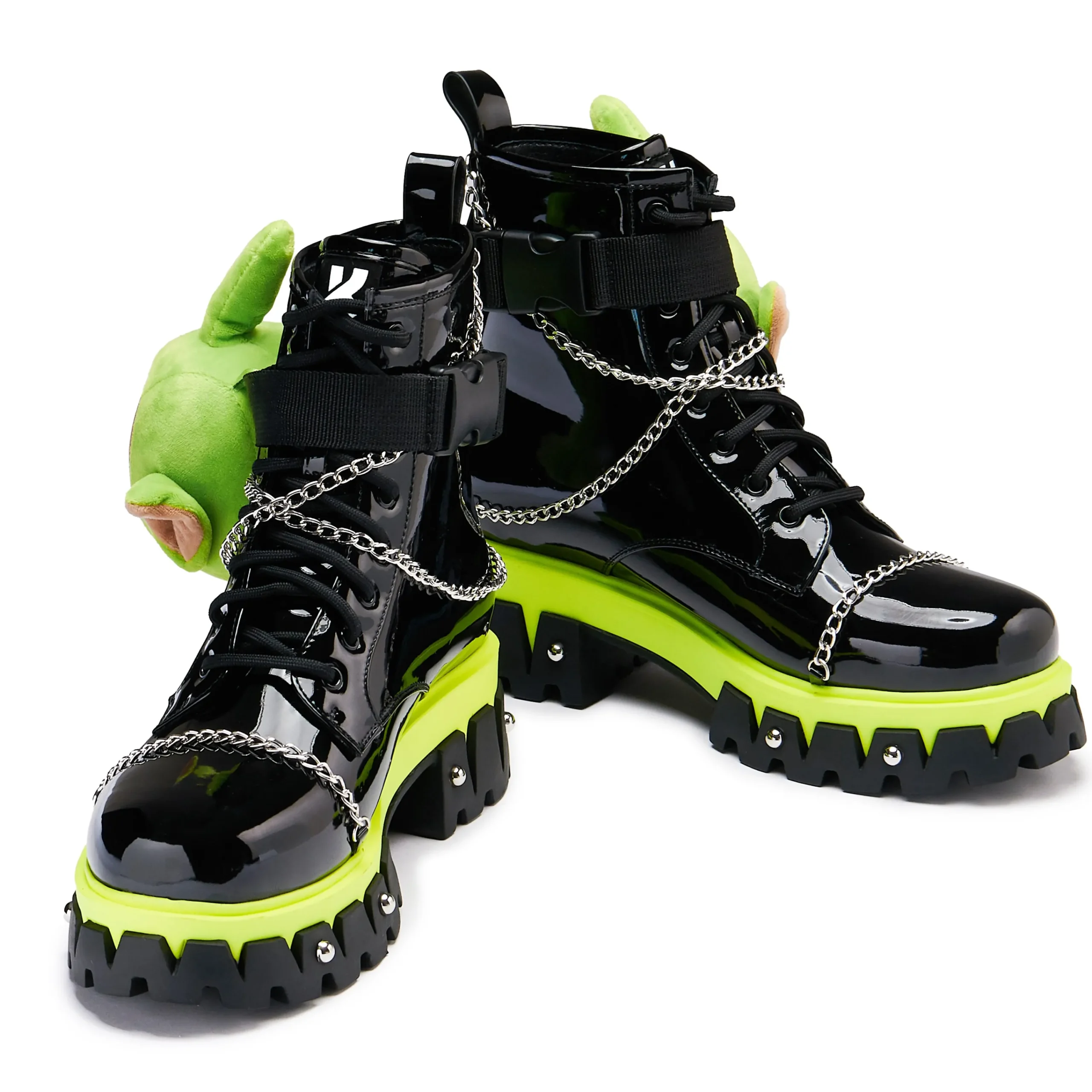 KOI footwear Tubbytronic Dipsy Boots Black Hot