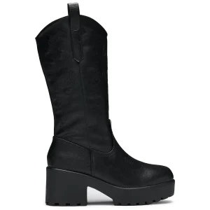 KOI footwear Wintu Long Chunky Western Boots - Vintage Black New