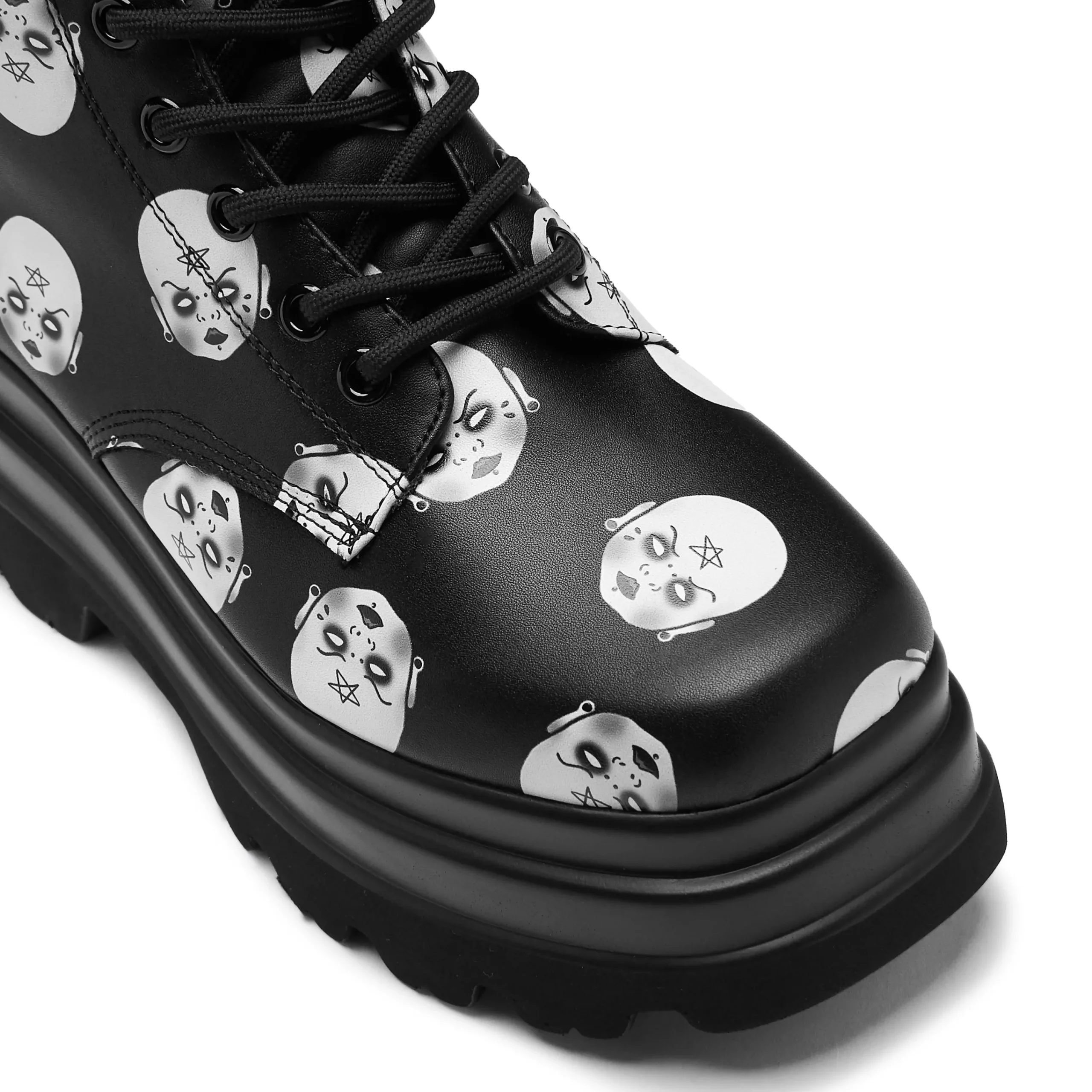 KOI footwear Witch Baby Trident Platform Boots Black Store