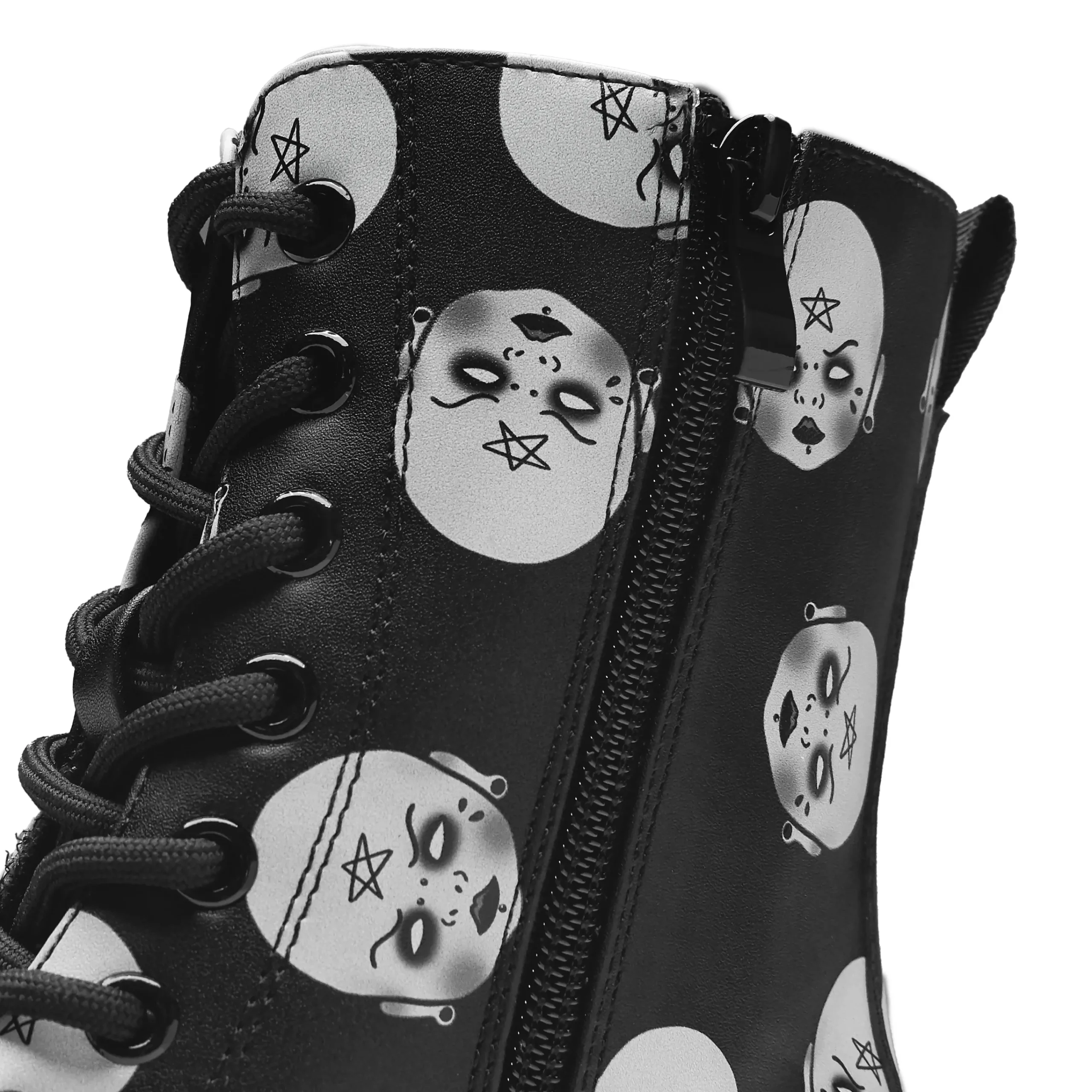 KOI footwear Witch Baby Trident Platform Boots Black Store