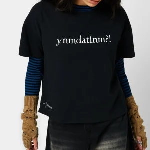 KOI footwear You nicknamed my daughter after the loch ness monster?! Acronym T-shirt Black Fashion